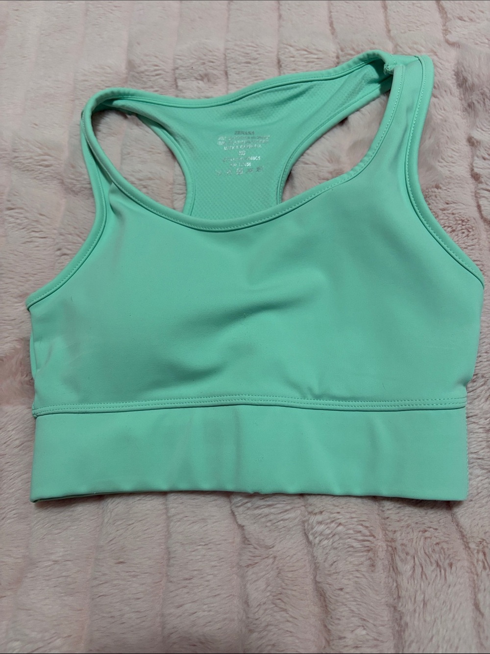 Zenana Outfitters Mint Racerback Sports Bra
